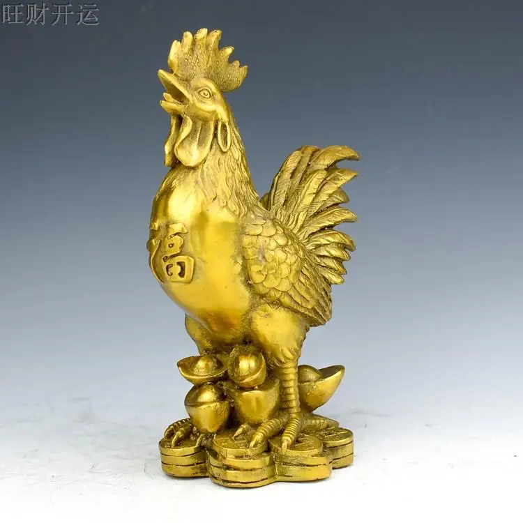 Pure copper sculpture Lucky cock Decoration Peach of the centipede Shifeng Shui Fujiu home office furnishings | Дом и сад