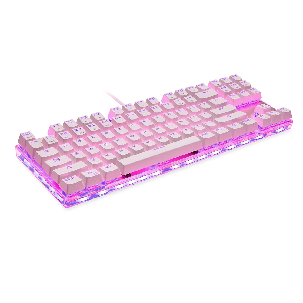 MOTOSPEED K87S 87 клавиш игровая клавиатура Проводная Механическая USB светодиодный RGB с