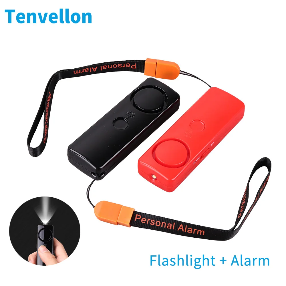

Tenvellon Self Defense Alarm Security Protection Flashlight Self-defense Mini Personal Alarm personalized defensa personal