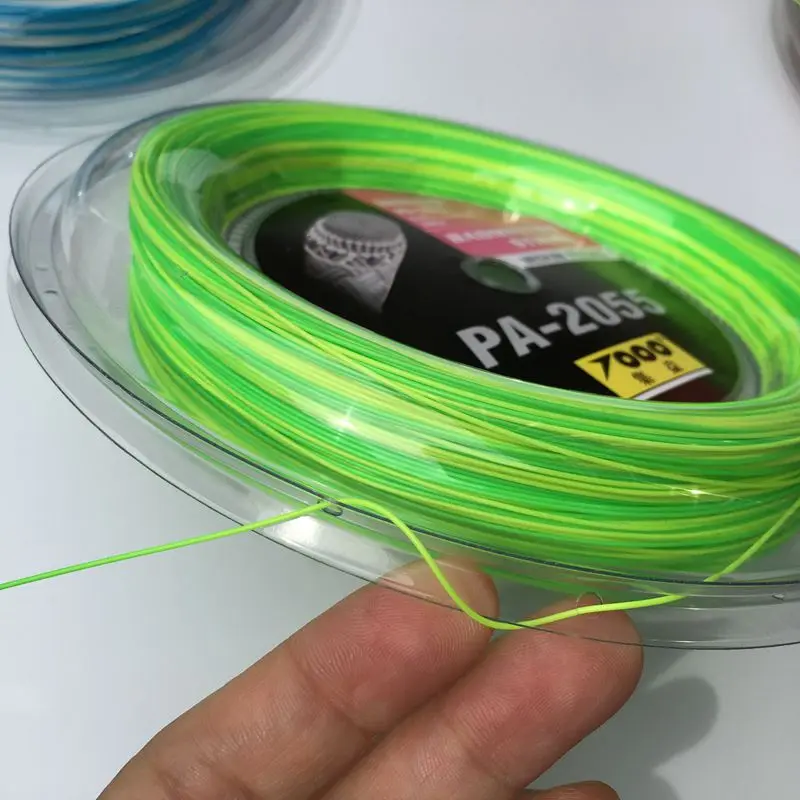 yellow green 1 Катушка/лот Радужная бадминтон струнная катушка 200 м - Цвет: yellow green