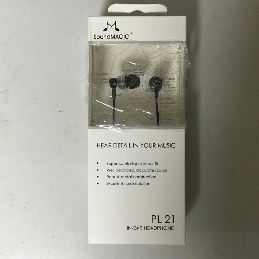 Оригинальные шумоизоляционные наушники SoundMAGIC PL21 вкладыши для мобильных