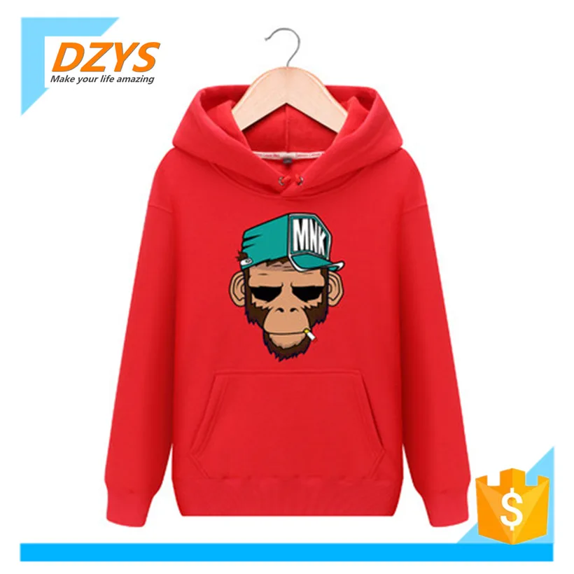 

DZYS-JF Monkey Crew Hooded Hooded Fashion Casual Thin Hoodie Couple Jacket Men's Spring Sweater