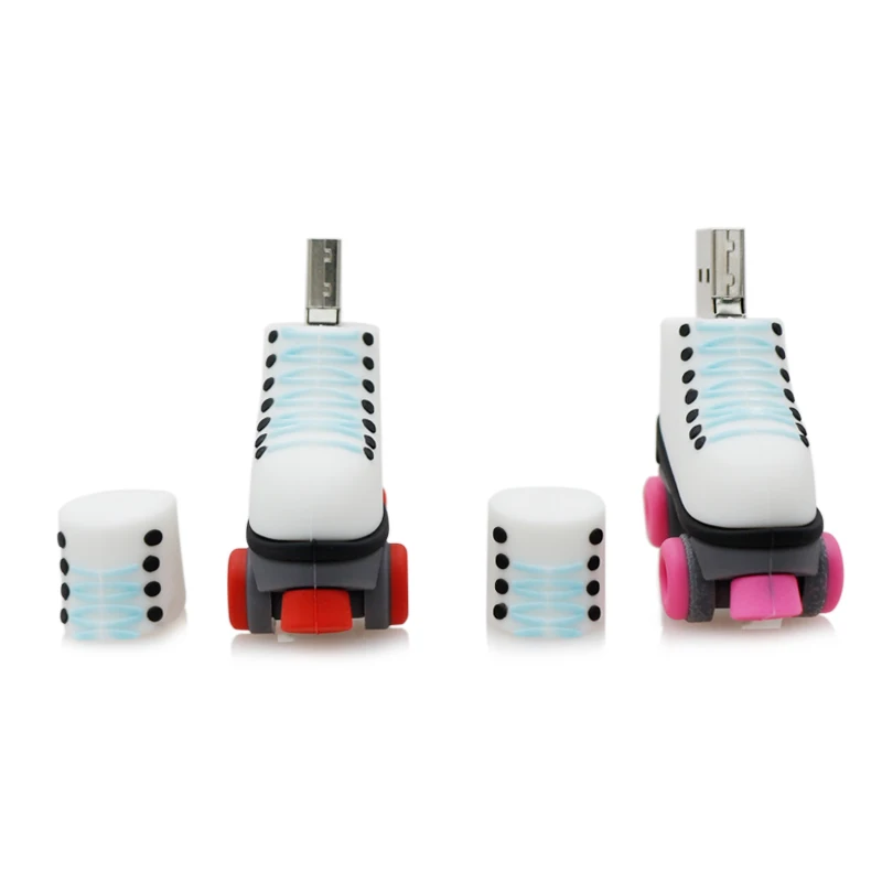 Usb 2 0 Флешка 4G 8G 16G 32G Мультяшные новые роликовые коньки в форме ручки накопители usb