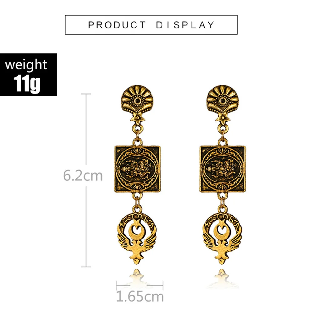 PrePiece Indian Religious Earring Retro Buddha Drop Earrings Ethnic Jewelry Accessories for Shopping/Daily 2018 New PE1340 | Украшения и