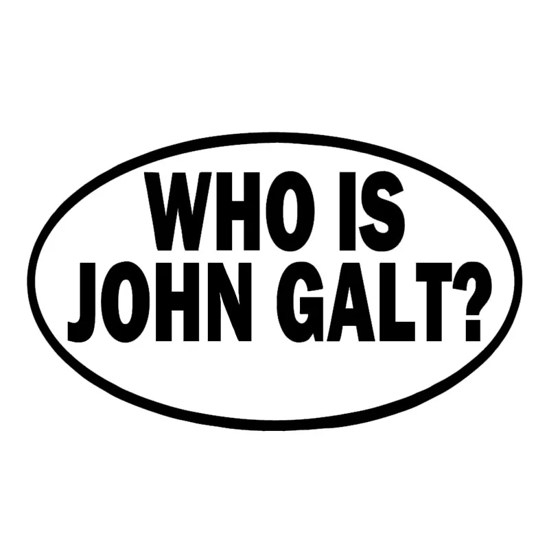 Виниловая наклейка Who Is John Galt of стильная на окно автомобиля для стенок бампера