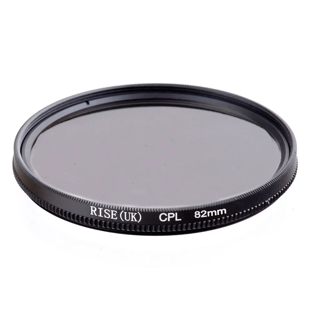 Круговой поляризационный фильтр 82 мм CPL + чехол ткань для объектива Canon 1000D 650D 600D 550D