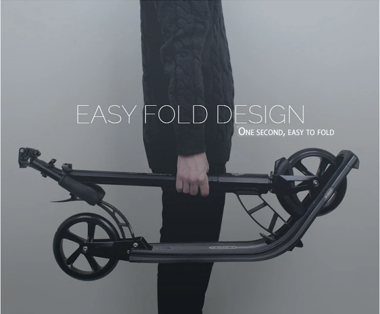 Алюминиевый самокат для взрослых и детей, тип, складной, PU2wheels, для бодибилдинга, амортизация, для городского кампуса