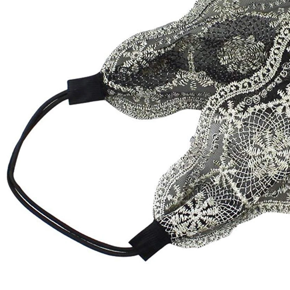 Womens Lace Headband Retro Hair Band Wide Headwraps Accessories Colorful | Красота и здоровье