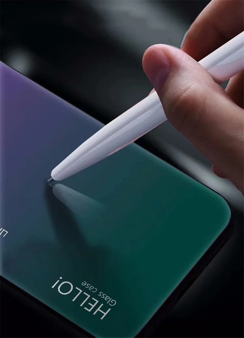 Градиентный стеклянный чехол для huawei Honor 10 Note 10 8X 8C 8A силиконовый защитный бампер для Honor 10 Lite mate 9 10 20 Pro Чехол
