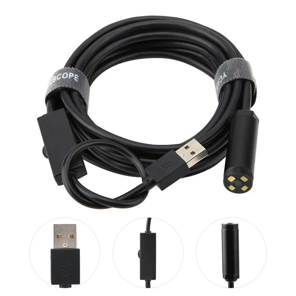 3 5 м жесткий кабель USB автомобильный эндоскоп 1944P HD Водонепроницаемый Бороскоп