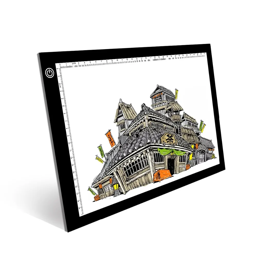 Доска для рисования со светодиодной подсветкой А4 школьный графический планшет