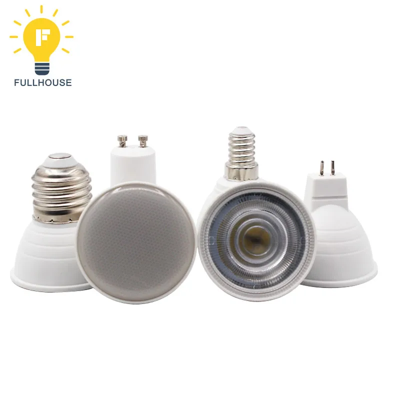 GU10 E27 E14 Светодиодная лампа 9 Вт 220 В GU Lampada MR16 DC12V светодиодная конденсаторная