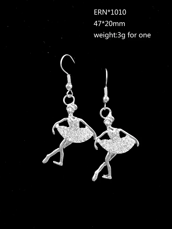 Новинка 2017! Женские Кристальные серьги для балета и танцев эффектные женщин