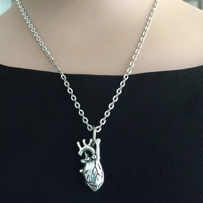 Новинка 2019 ожерелье в форме сердца Анатомическое Сердце I Heart You Модные ювелирные