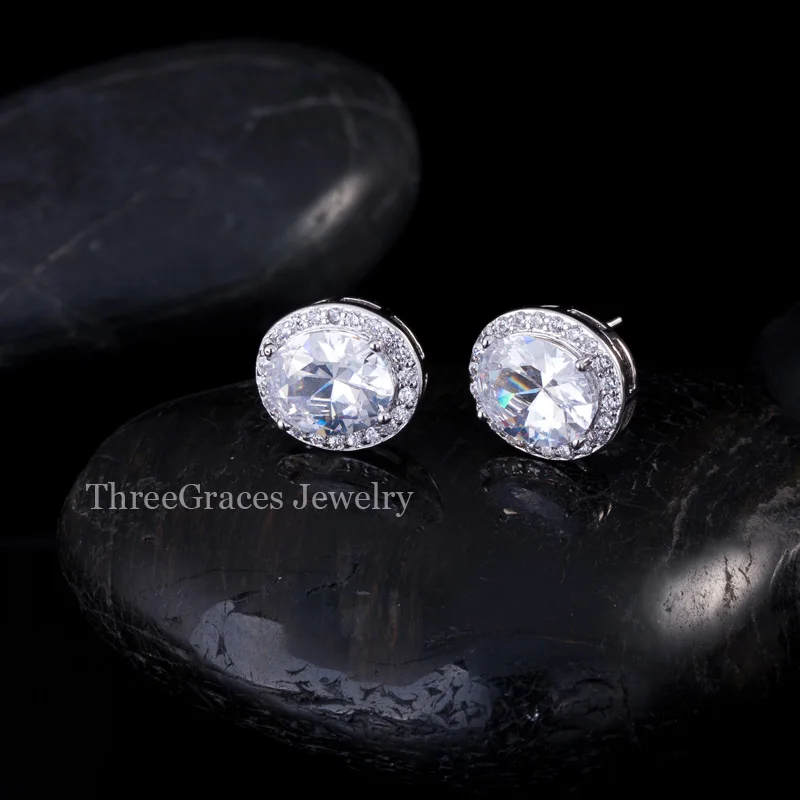 ThreeGraces натуральные радужные мистические Синие Ювелирные изделия вокруг