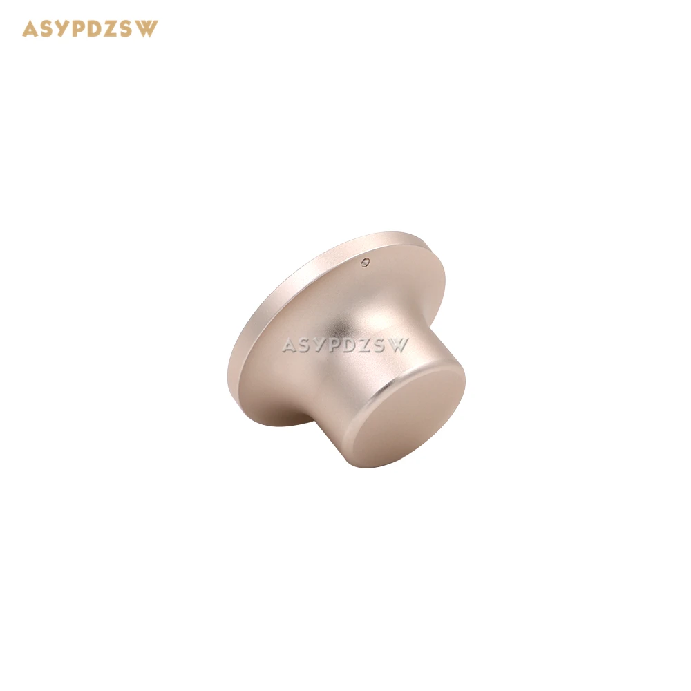 

1 PCS Hat shape Matte golden 48*28*26 Solid aluminum Power amplifier volume potentiometer knob