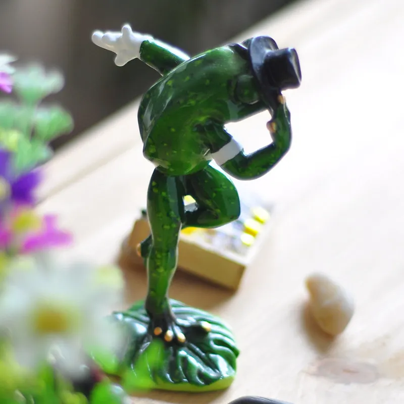 Лягушка миниатюрное украшение 2017 новые Забавные 3D креативные предметы мебели MJ