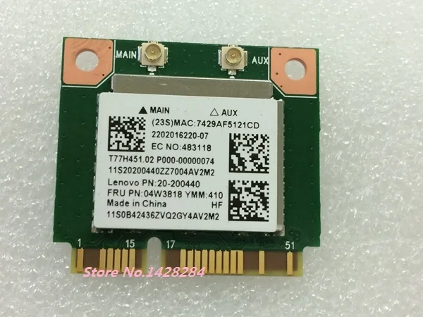 SSEA Новинка для AZUREWAVE AW NB159H RTL8723BE Wifi Bluetooth сетевые карты Lenovo Thinkpad E440 E540 S440 S540 FRU