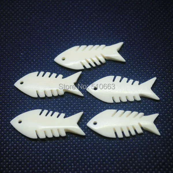 5 шт./лот натуральная белая полированная резьба кость бычьей кости бусина из