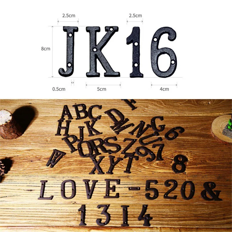 Кованые Бронзовые цифры на двери гостиничных номеров домов квартир