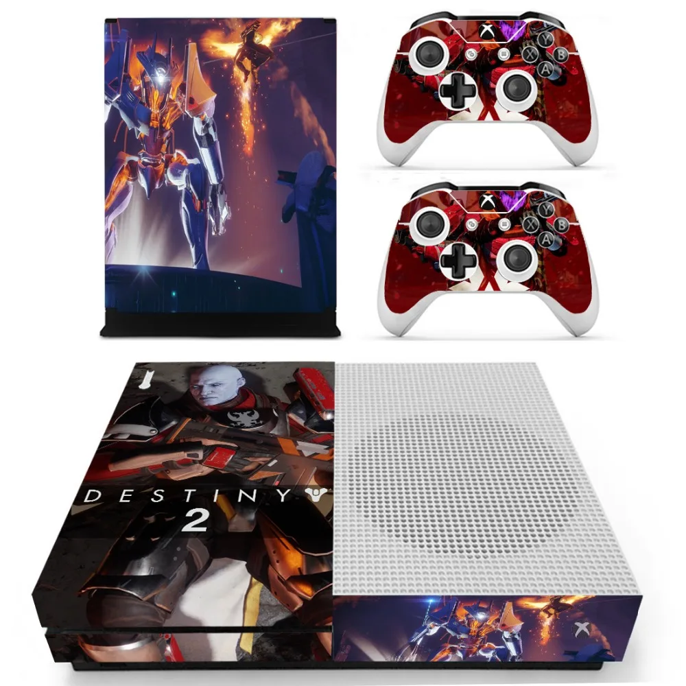 Наклейка на виниловую кожу для консоли XBOX One S с двумя беспроводными