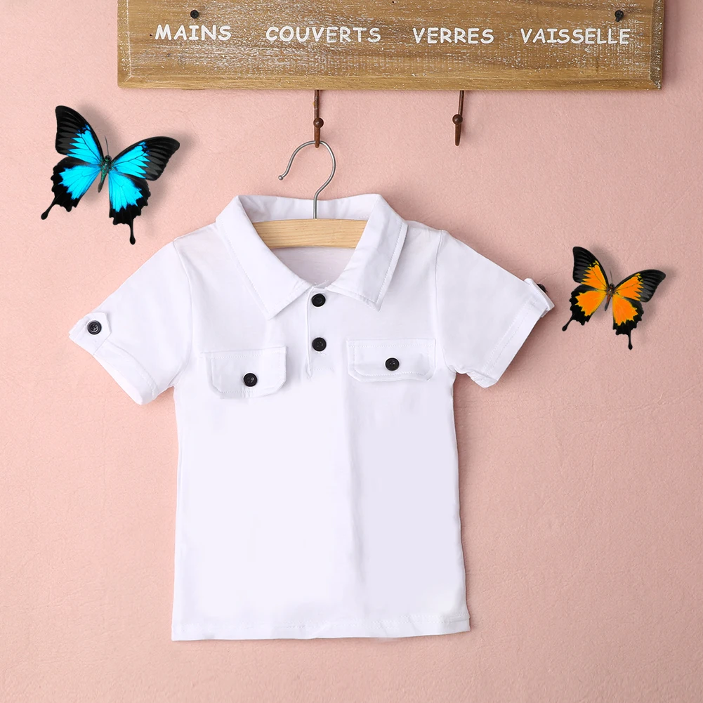 2PCS NEW Baby Boys Clothes Toddler Kids White T-shirt Top + Jeans Outfits Clothing Sets 2-7Y | Детская одежда и обувь