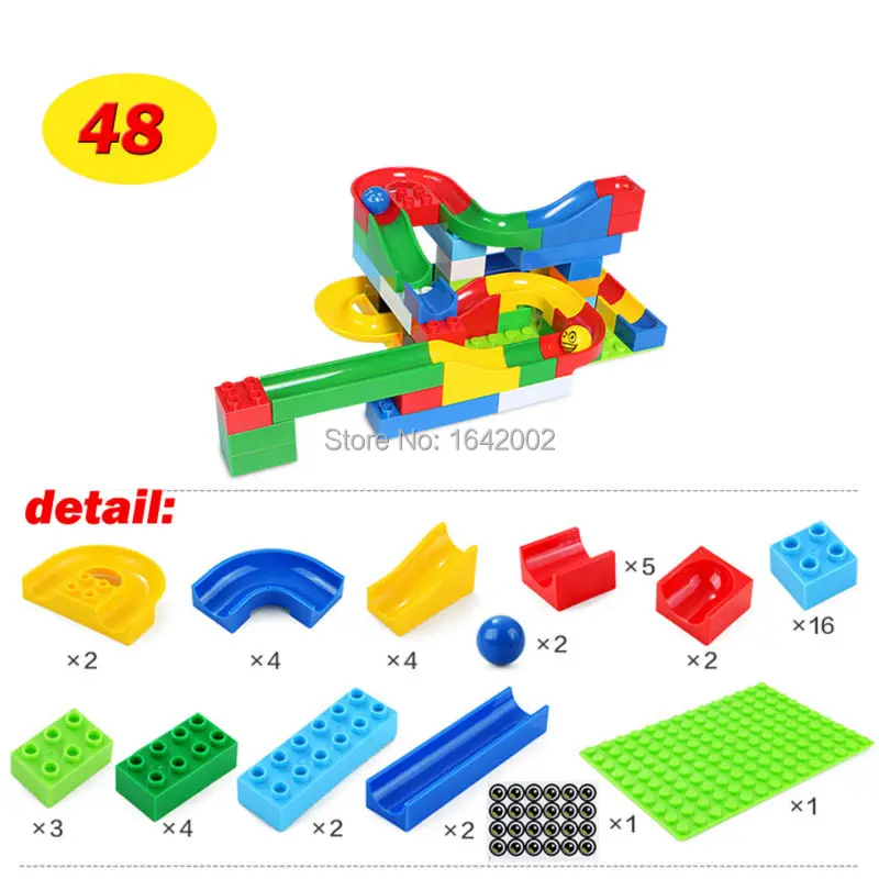 Конструктор сделай сам гоночный бег лабиринт с шариками трек строительные блоки
