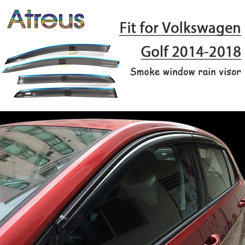 

Atreus 1 компл. ABS дождевой дымчатый козырек для Volkswagen VW Golf 7 2014 2015 2016 2017 2018 аксессуары