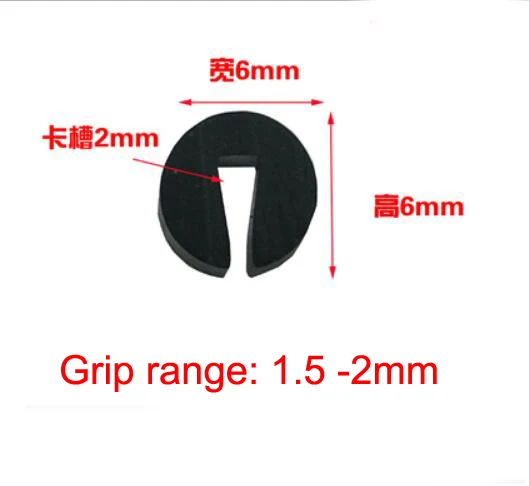 1 Meter U Shaped Rubber Sealing Strip Edge Trim Automobile Door Edge Guard For Glass Metal Wood Panel Board Sheet Cabinet - Цвет: 6x6mm