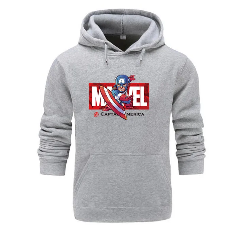 light gray Marvel The Avengers 4 Железный человек Человек человек паук косплей костюм толстовки унисекс Мстители Повседневный конец игры - Цвет: light gray
