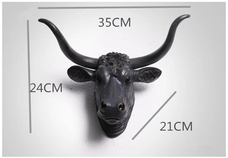 Украшение на стену в стиле быка креативное украшение виде головы животного