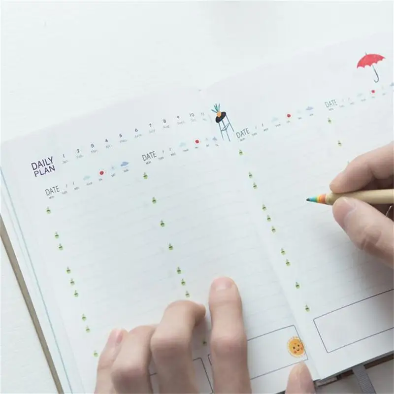 365 дней личный ежедневник планировщик блокнот в твердой обложке 2017 офис