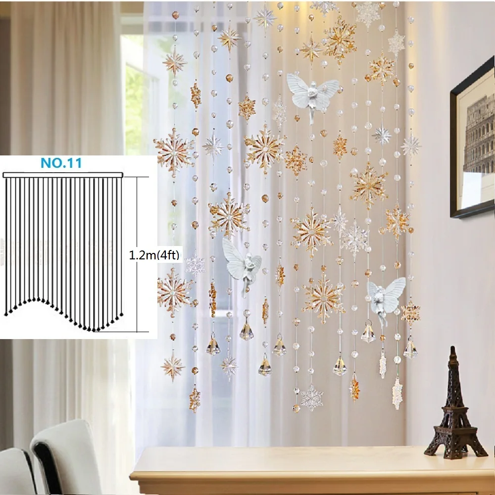 № 11 готовая занавеска 22 шт./лот ледяной снег ангел хрустальные бусины на дверь