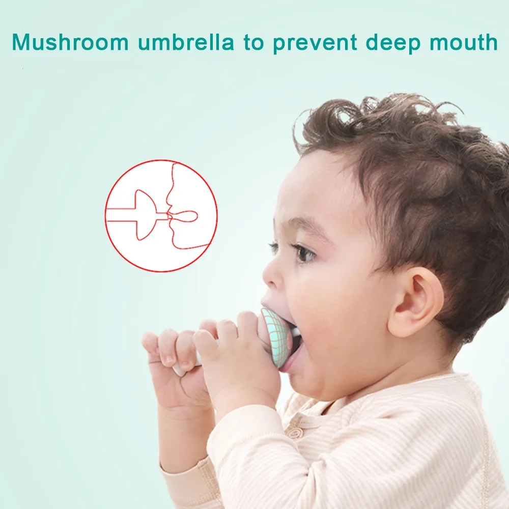 Детская зубная щетка детская учебная силиконовая безопасная для зубов BPA