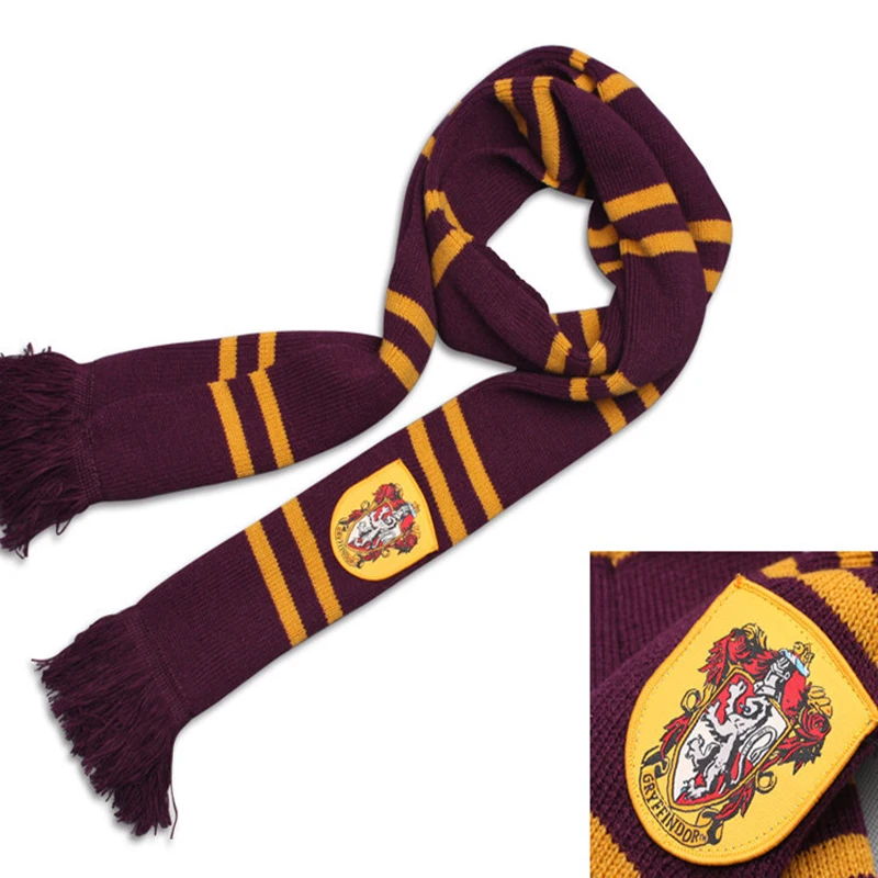 Магический школьный шарф шарфы Gryffindor/Slytherin/Hufflepuff/ravenglaw зимний аксессуары для