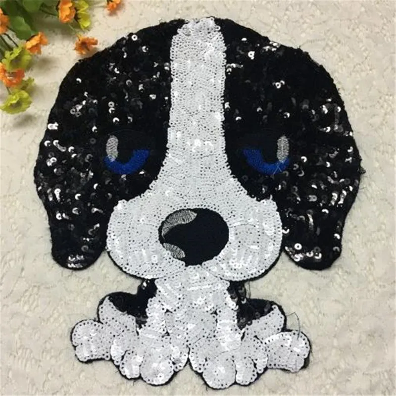 Мужская одежда для девочек с блестками и нашивками в виде животных заплатками