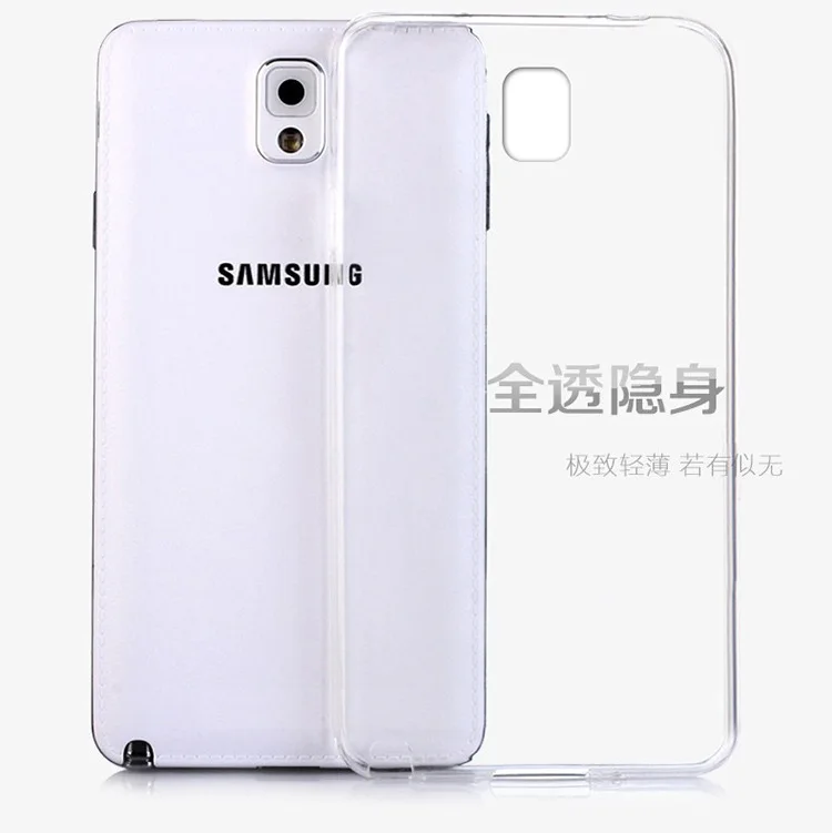 TPU soft transparent case mobile phone shell for Samsung note3 |