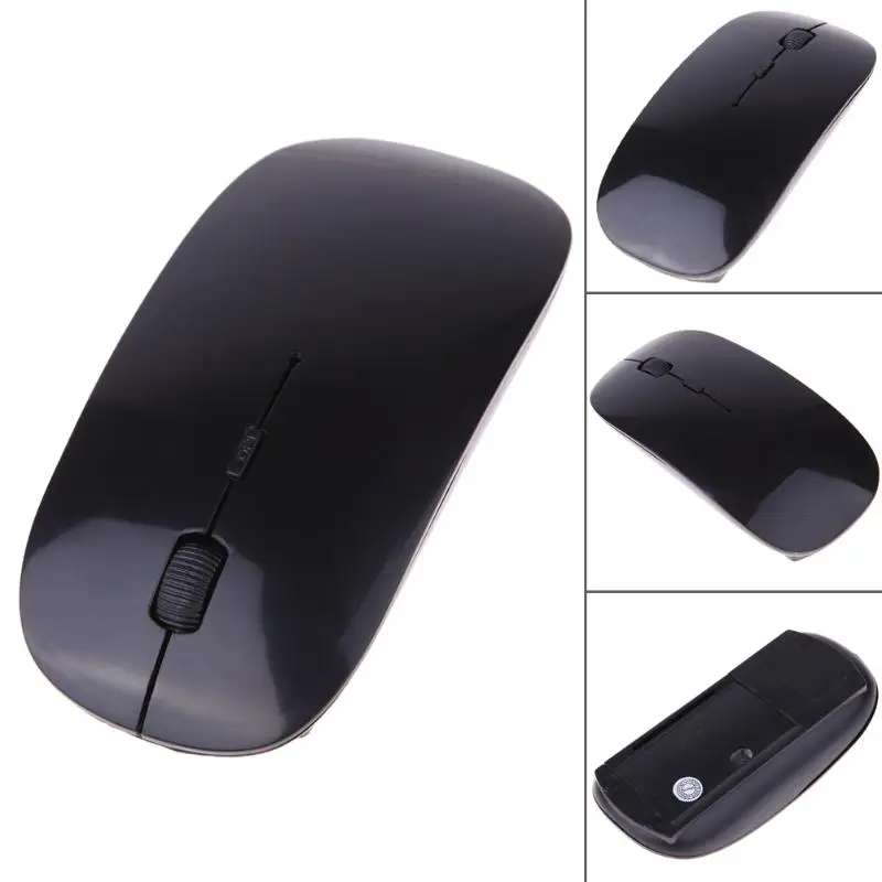 Игровая оптическая мышь 2,4G, беспроводная мышь, модная ультратонкая компьютерная мышь с usb-приемником, компьютерная мышь для ноутбука, Новинка