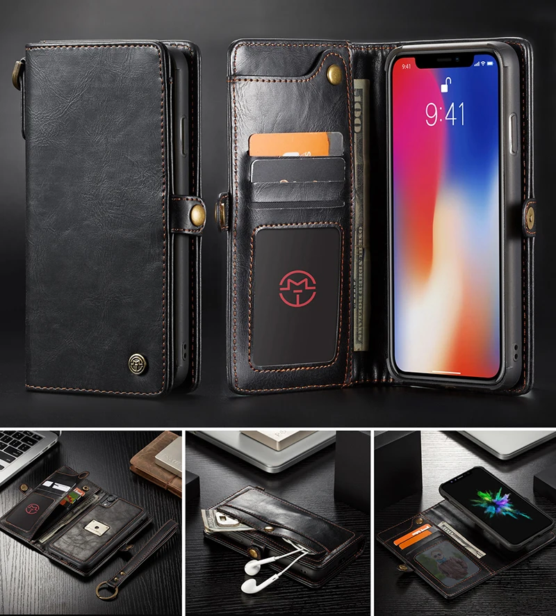 Для IPhone 11 Pro XS Max 7 8 Plus чехол для телефона винтажный флип-чехол из натуральной кожи Магнитный чехол для IPhone X XS Max XR 11Pro