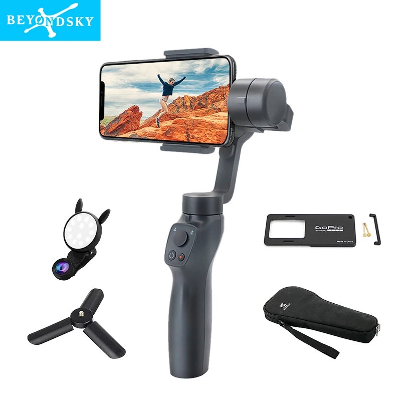 Eyemind 2 смартфон ручной карданный 3-осевой Стабилизатор сумка Gopro пластина для iPhone Xiaomi samsung экшн Камера с подарками