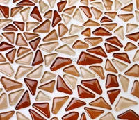 red white baroque pattern crystal glass mosaic tiles HMGM1138B for mesh backing bathroom wall floor kitchen backsplash tile