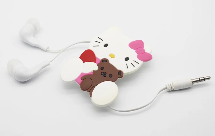 Хороший подарок Микки Маус 3 5 мм наушники мультфильм выдвижной для Samsung Xiaomi HTC MP3 MP4