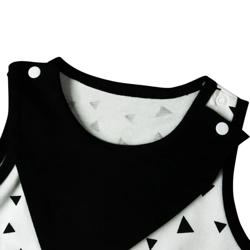 2017 Одежда для новорожденных девочек Геометрический стиль летние детские