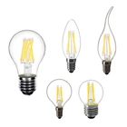 Светодиодная лампа накаливания E27 Светодиодная лампа Эдисона 220 В E14 Свеча Светодиодная лампа люстра Замена 20 Вт 40 Вт 50 Вт 60 Вт лампа накаливания