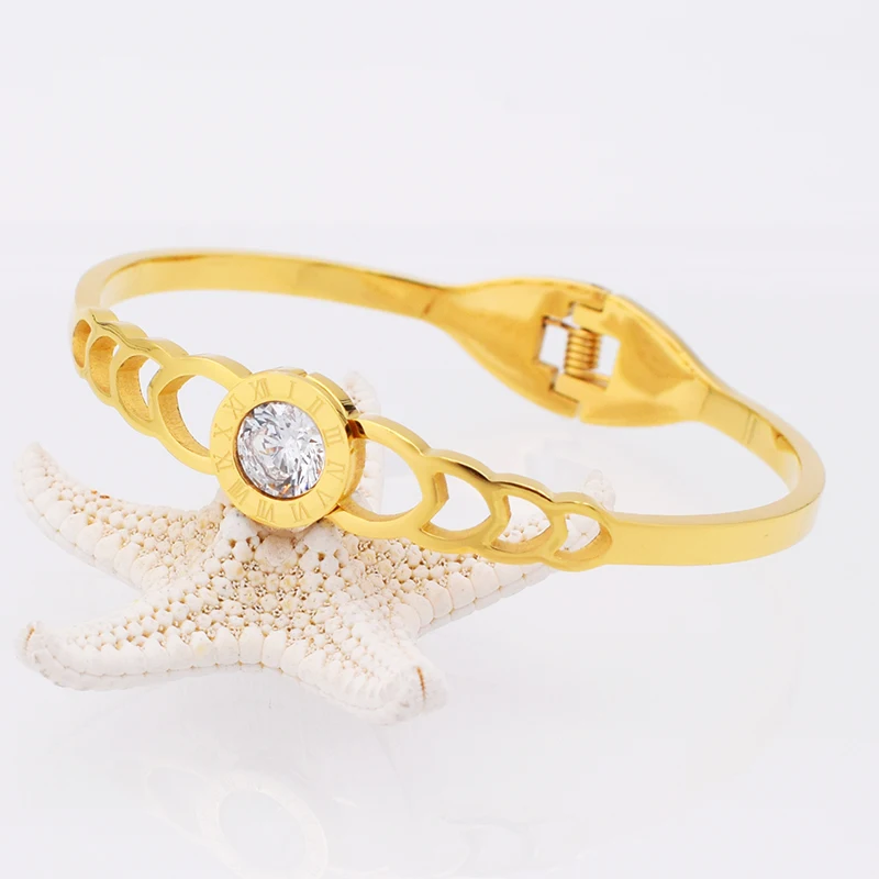 Хит продаж Римский браслет для женщин роскошный блестящий 8 мм кубический циркон