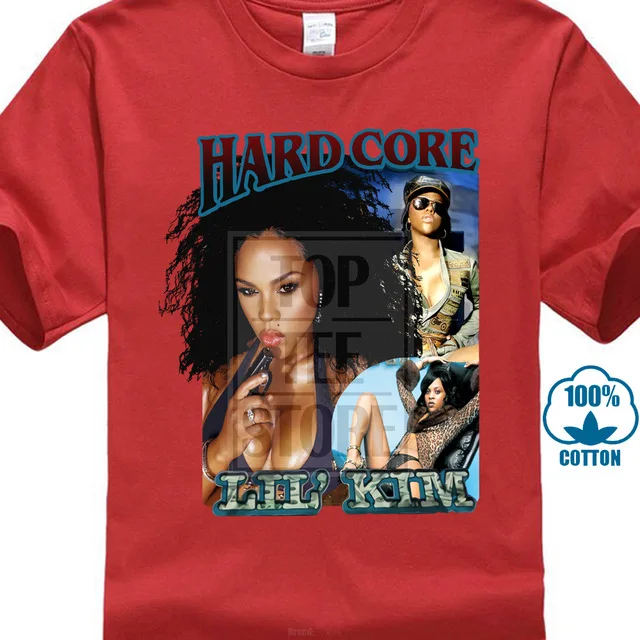 Новая футболка Lil Kim Hardcore в винтажном стиле с принтом 90 размеров M 2xl, брендовая одежда забавная футболка