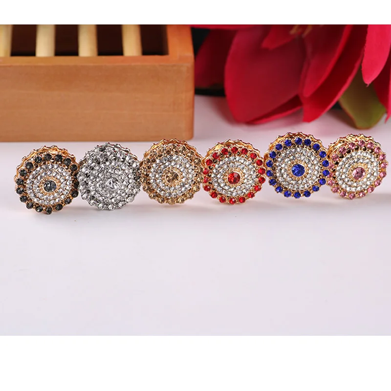 Однотонный серебристый цвет стразы аксессуары для хиджаба мусульманский штырь