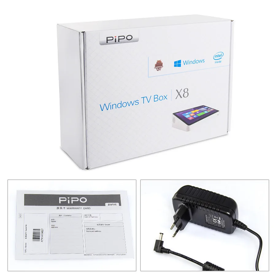 PIPO X8 Pro Dual HD Графика Оконные рамы 10 Android 5.1 ТВ Box Intel 8350 4 ядра 2 ГБ/32 ГБ коробка 7 дюймов