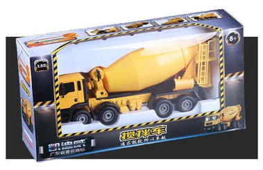 B 1:50, большой грузовик, цемент, подвижная кабина, вращающийся смеситель, ручная литая модель, инструменты для транспортировки, детские подарки, игрушки - Цвет: B