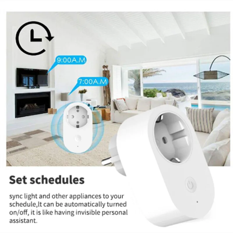 Умная розетка Xiaomi Mijia EU с WiFi пультом дистанционного управления переключателем